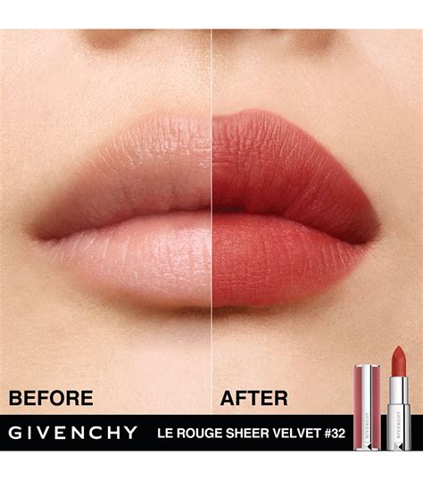 givenchy le rouge sheer velvet matte lipstick stores